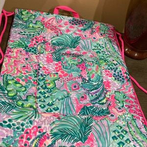 Lilly Pulitzer quilted workout bag